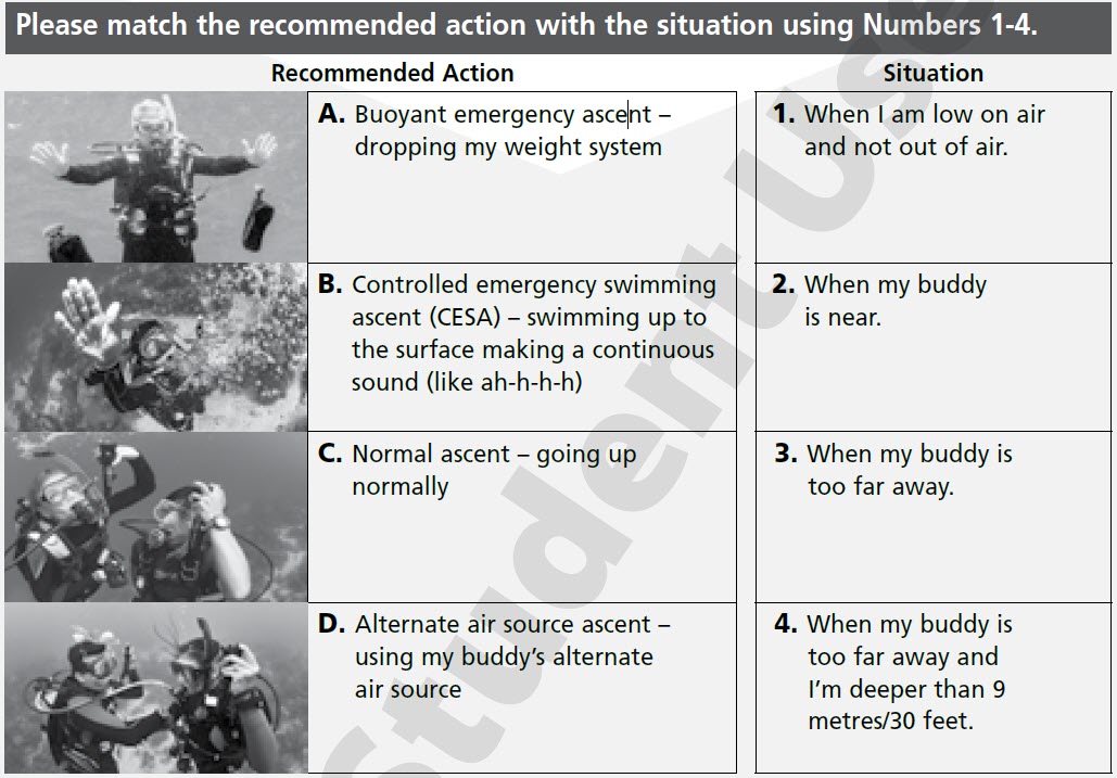 Open Water Exam Larry Wedgewood Scuba Instruction