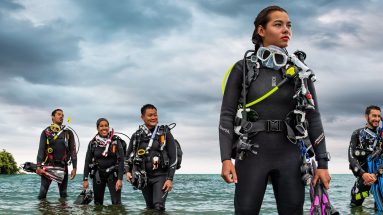 Diver leader and dive master