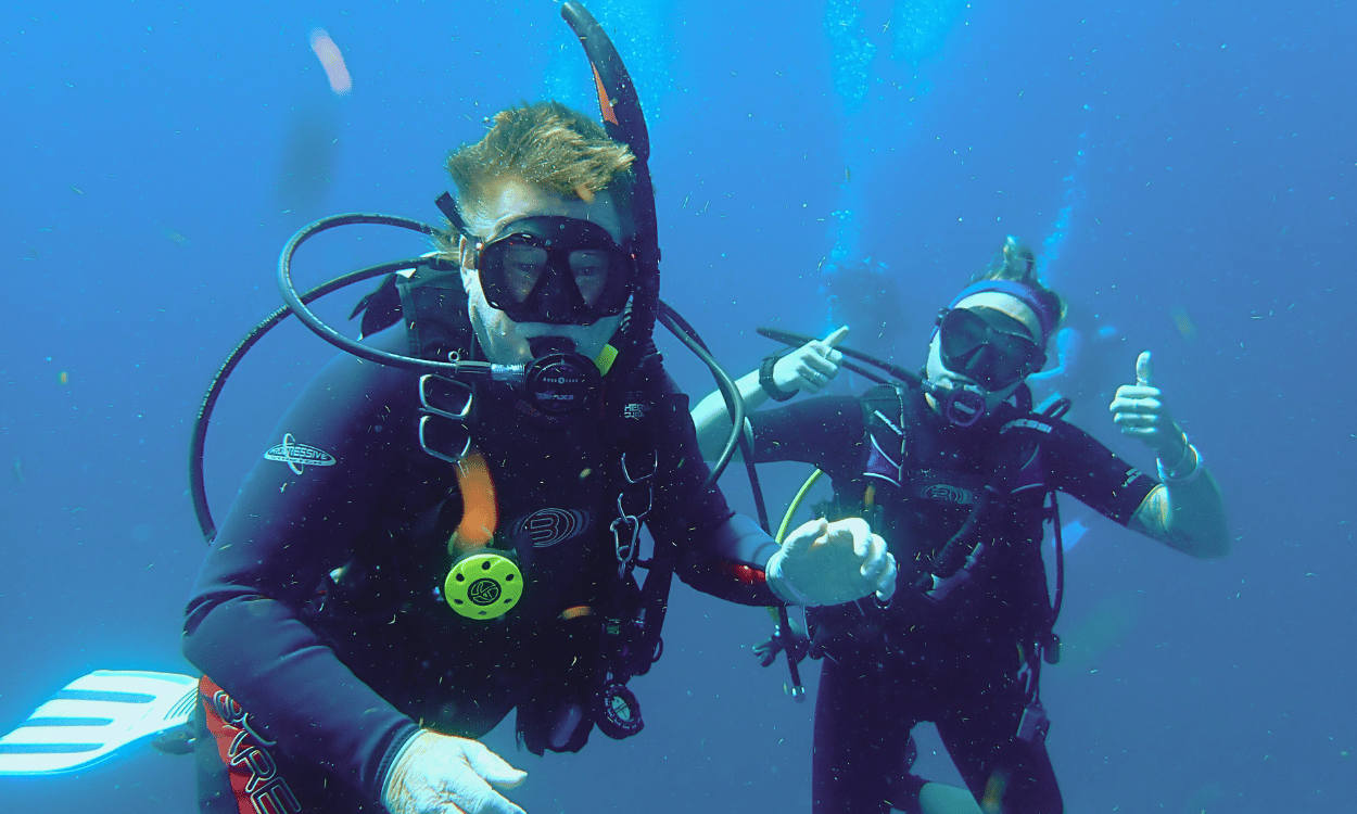 Larry an Em (1) Larry Diving