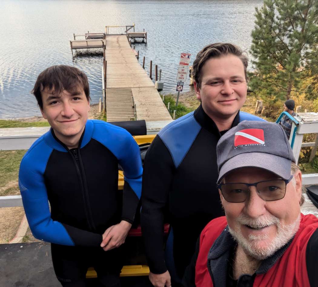 Larry and students at Twin Lake Alberta