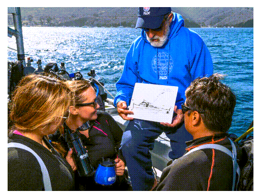 Boat dive briefing