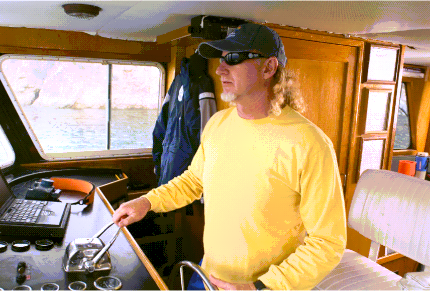 Piloting a boat