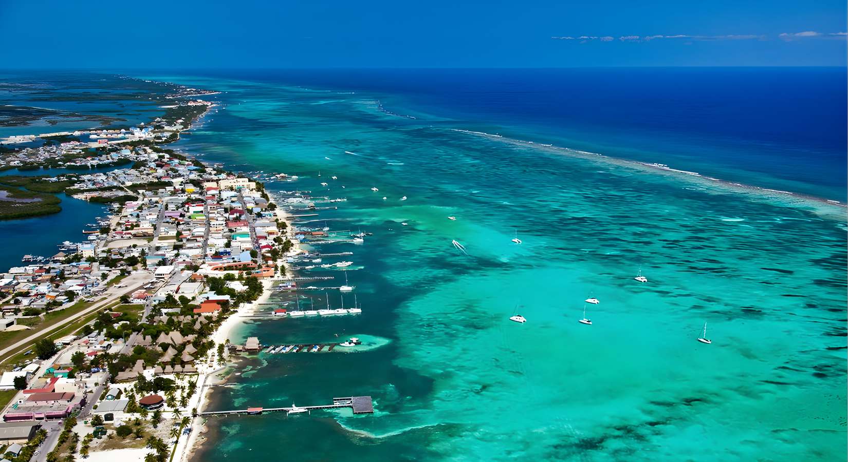 San Pedro from the Air (1) San Pedro Belize from the air
